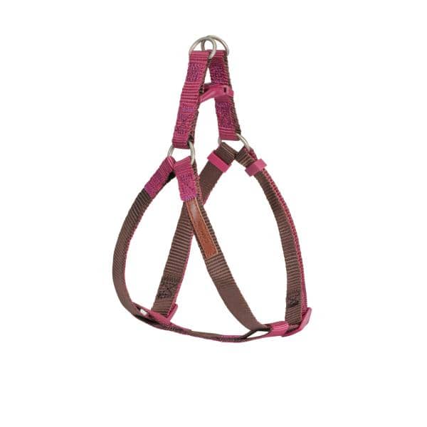 HARNAIS  NYLON CAMON ONE TOUCH BICOLORE MARRON/FUCHSIA 10X250X400MM