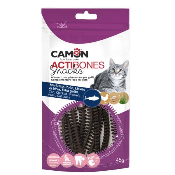 CAT ACTIBONES DE MORUE ET SAUMON -45G